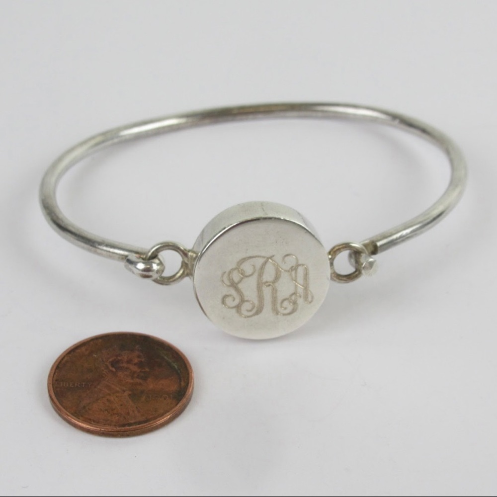 Sterling Silver Monogrammed Bangle - image 7
